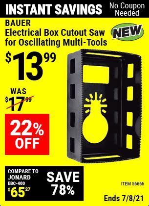 Coupons for BAUER Electrical Box Cut